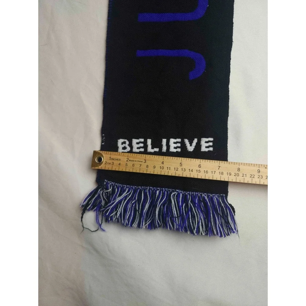 Justin Bieber Believe Tour Scarf Unisex Black Purple White Official Music Merch